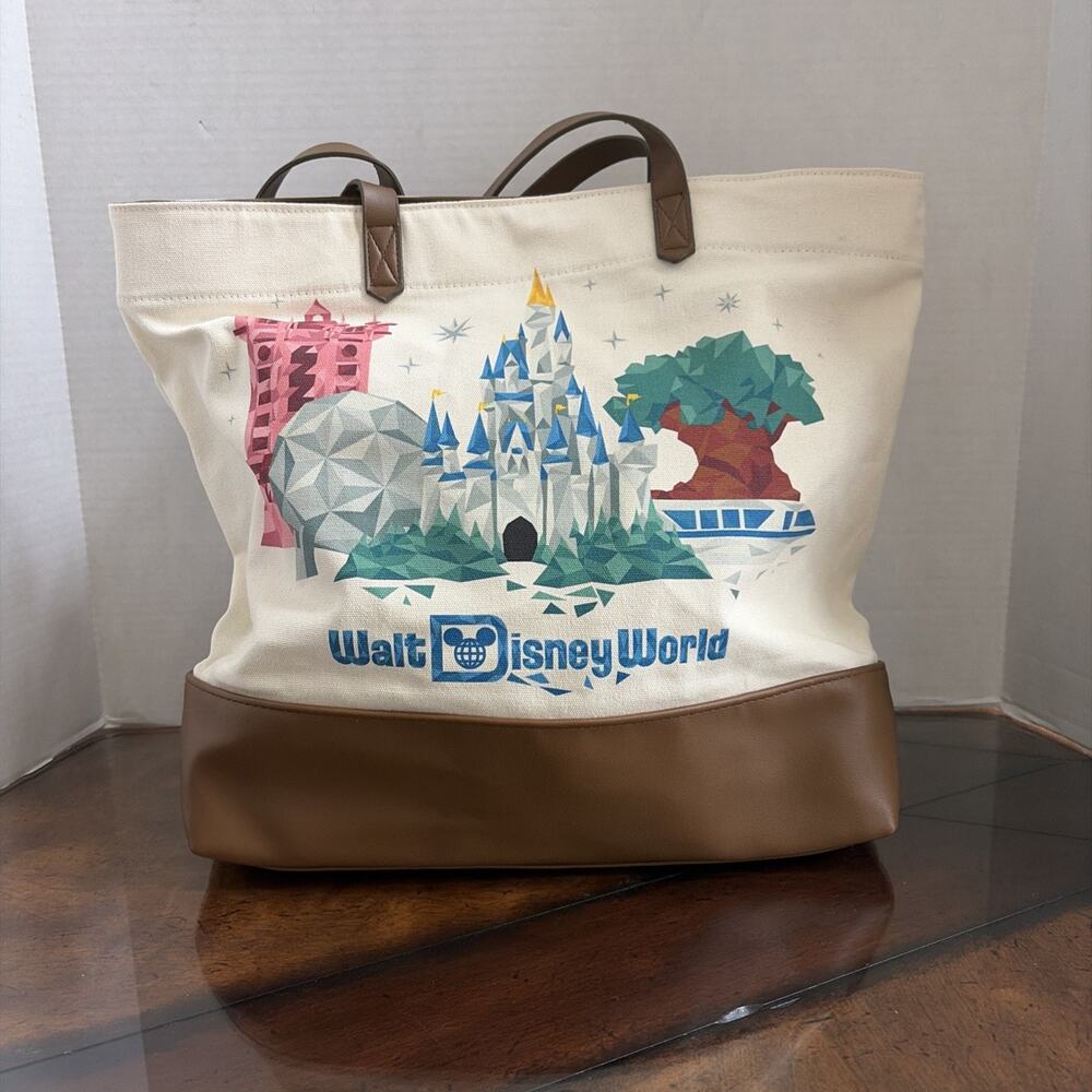Limited Edition 2021 Starbucks Walt Disney World Canvas Tote Bag